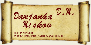 Damjanka Miškov vizit kartica